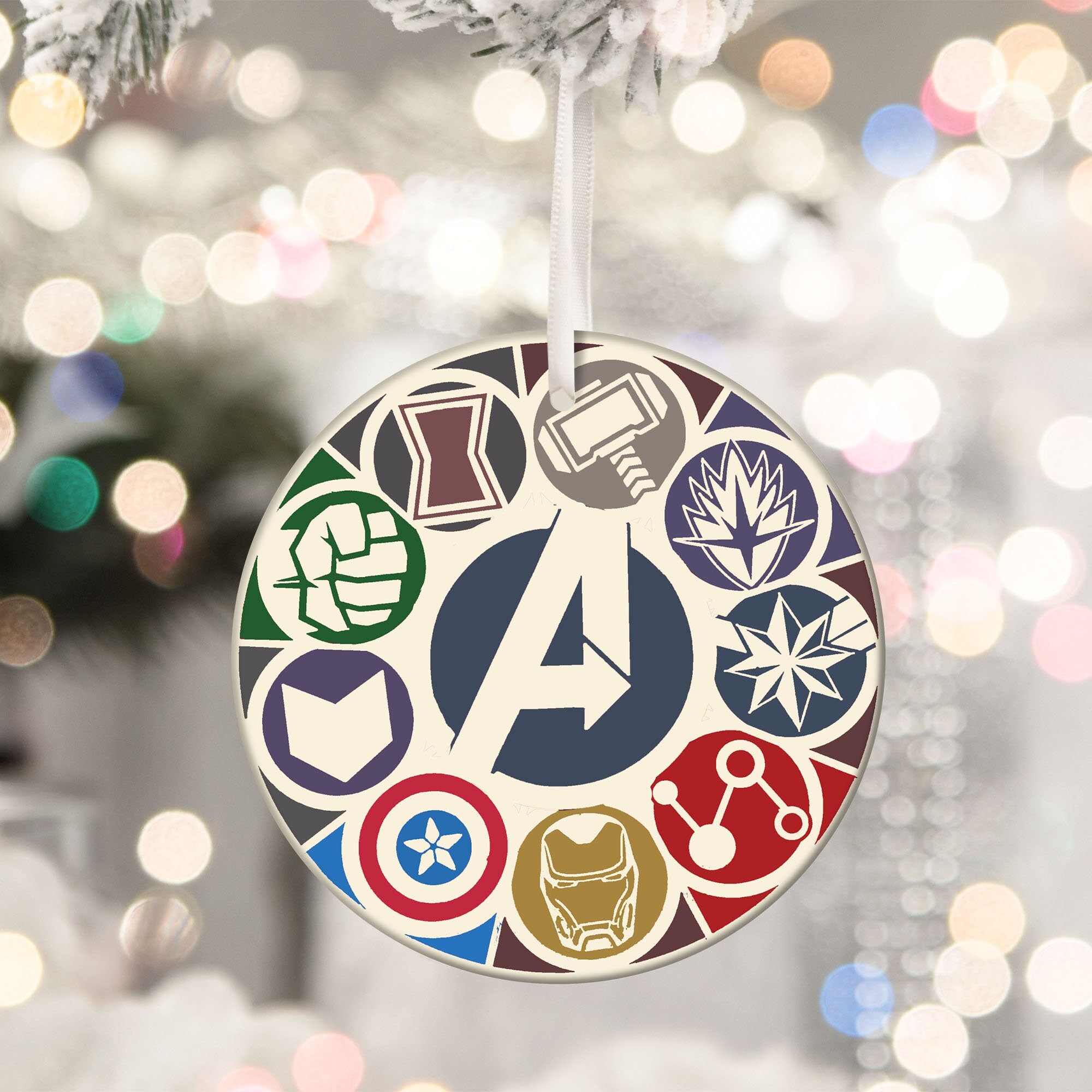 Marvel christmas ornaments deals