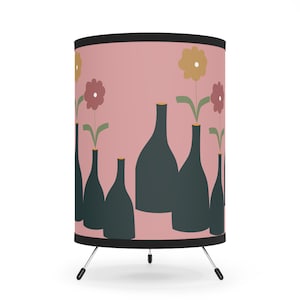 Floral Vases Tripod  Lamp