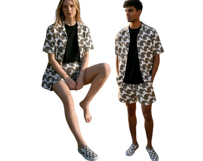 Summer Set Unisex button shirt