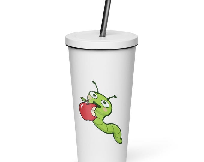 Greedy Guest Insulated tumbler with a straw
