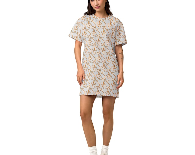 Raw cotton t-shirt dress form 05.