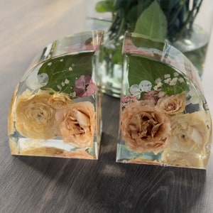 Immortalizzazione professionale del bouquet da sposa, conservazione del bouquet da sposa in resina epossidica, resina sintetica, resina