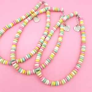 Custom Initial Faux Candy Necklace - Kawaii Candy Choker – Fatally