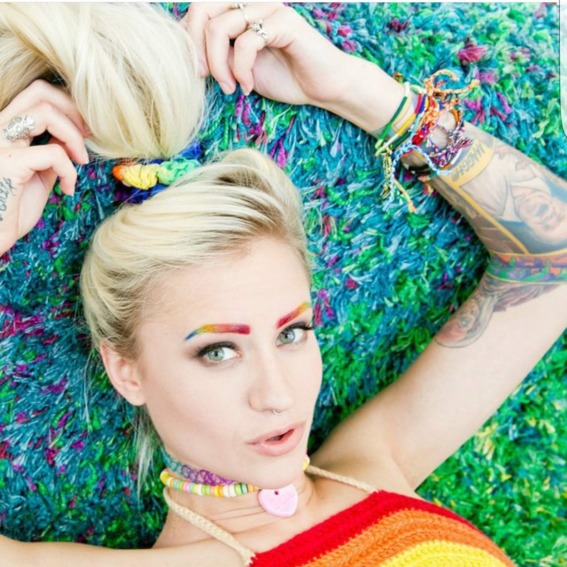 Custom Name Necklace Personalized Candy Necklace Pastel Etsy