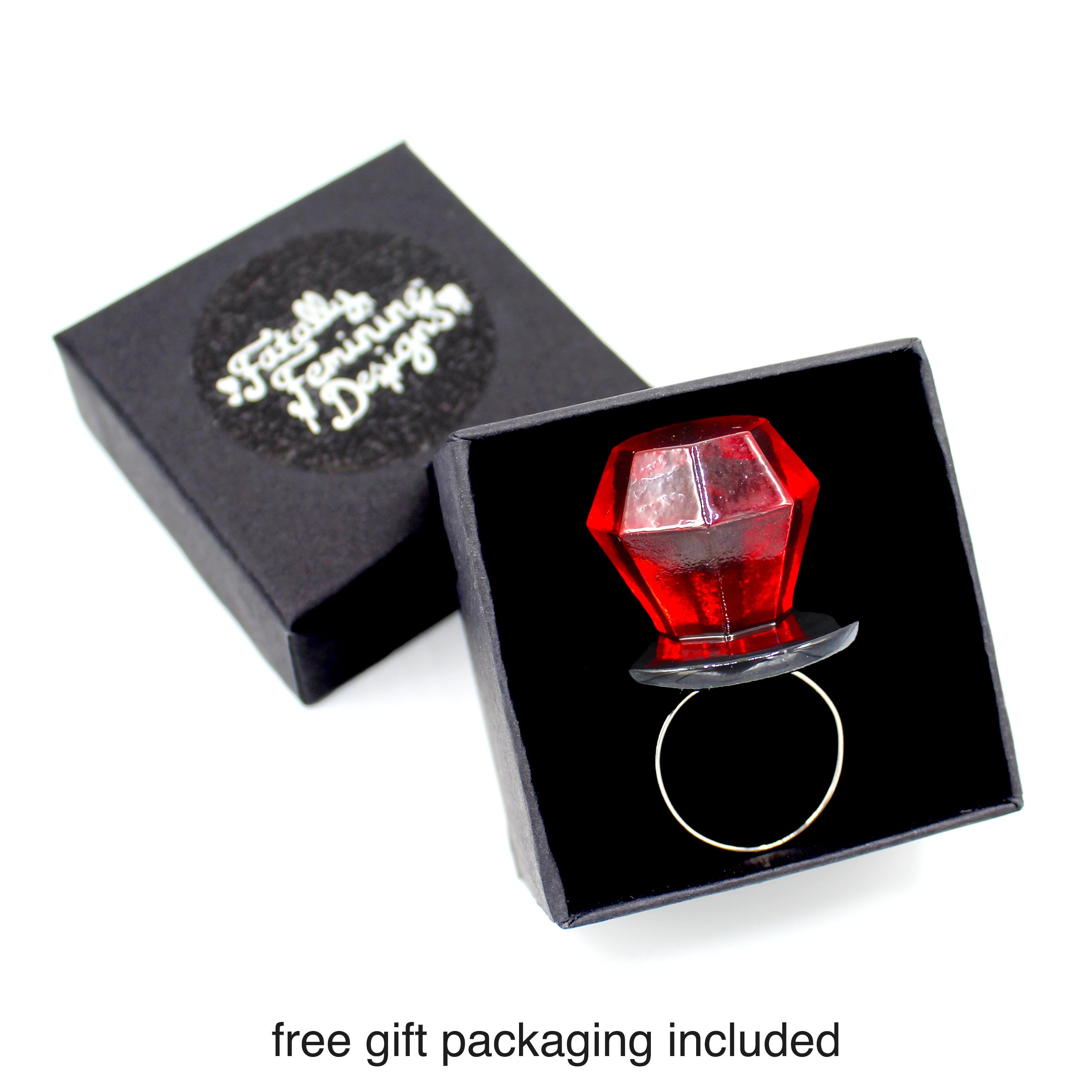 Jewelie a Unique Engagement Ring Blue Faux Candy Ring Pop the