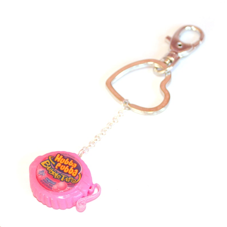 Pink Bubble Gum Keychain Hubba Bubba Bubble Tape Keychain Etsy