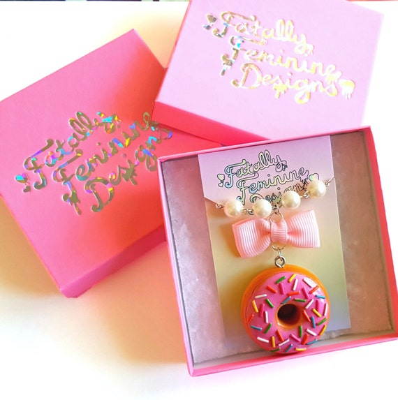 Pink Statement Necklace Kawaii Candy Statement Necklace