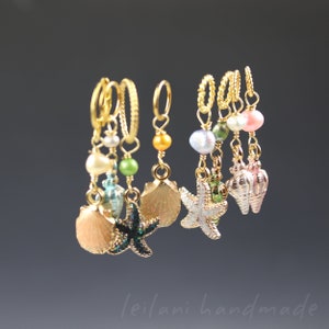 Stitch Marker Knitting Accessory She Sells Seashells Set of 8 various sizes image 4