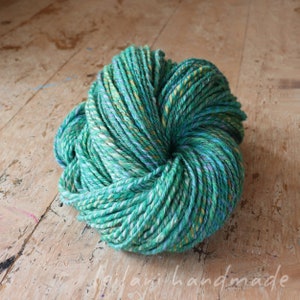 Handspun yarn - 3ply Worsted - Springtime - Cormo and Alpaca Blend