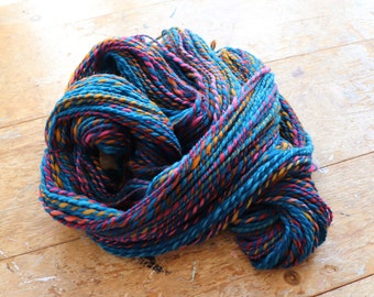 Handspun Yarn - Merino - Tealy Good - 2ply DK