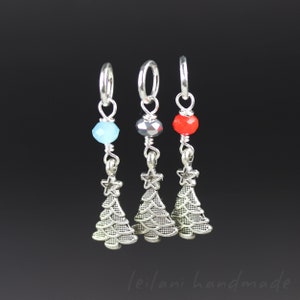Charms festifs pour sapin de Noël - Lot de 3 pour marqueurs de point ou fabrication de cartes