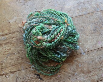 Handspun Yarn – Spiral Ply – Early Spring - Hand dyed Art Yarn