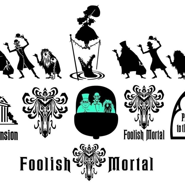The Haunted Mansion vinyl decals, Hitchhiking Ghosts plus more.
