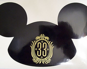 Club 33 Mickey ears vinyl decal