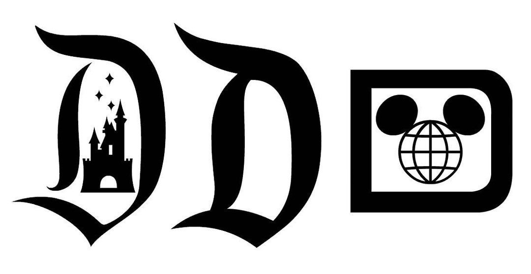 OLD ENGLISH Letter D Vinyl Decal For Detroit Tigers Car Window – Custom Size/Color, Oracal 651