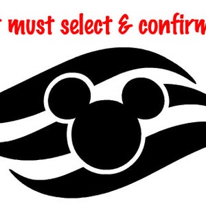 Disney Cruise Line logo vinyl decal, sticker NEW image 1