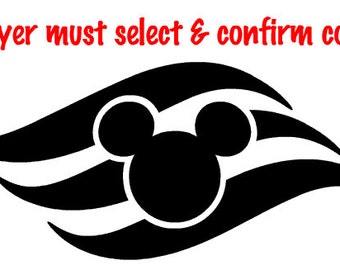 Disney Cruise Line logo vinyl decal, sticker - NEW