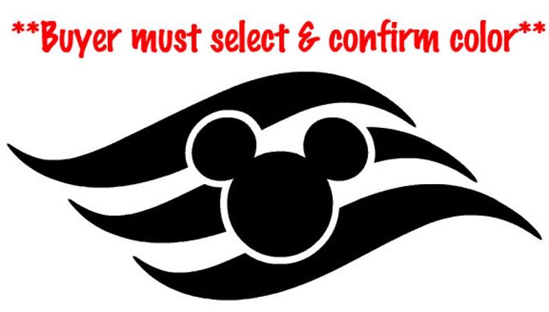 Disney Cruise Line logo vinyl decal, sticker NEW image 1