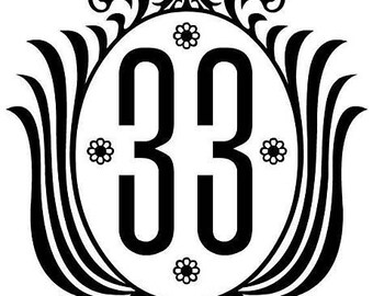 Disneyland CLUB 33  vinyl decal,  vinyl sticker