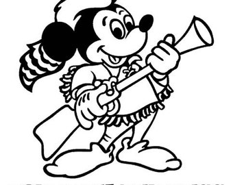 Fort Wilderness - Musket Mickey vinyl decal