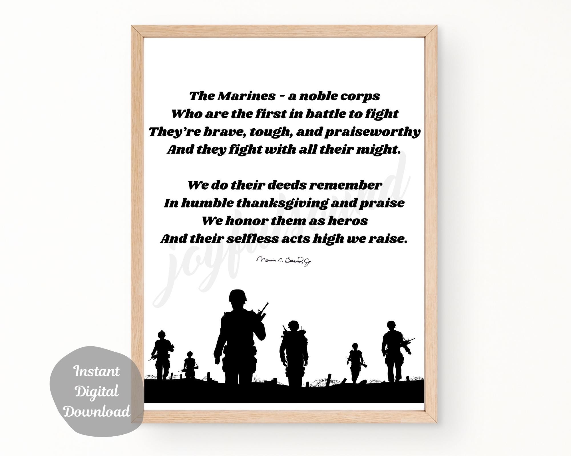 Armed Forces Poem - Etsy, image size:2000x1600