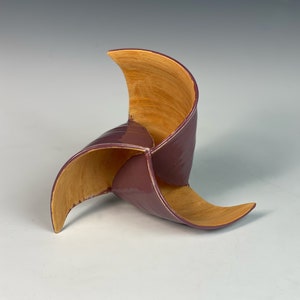 Ikebana- inspired - handmade  ceramic sculpture