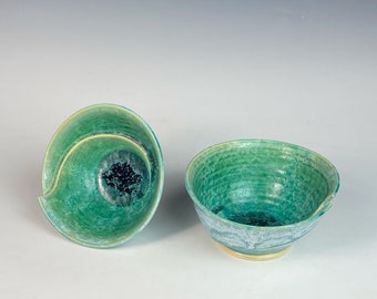 Green Crystalline bowl set
