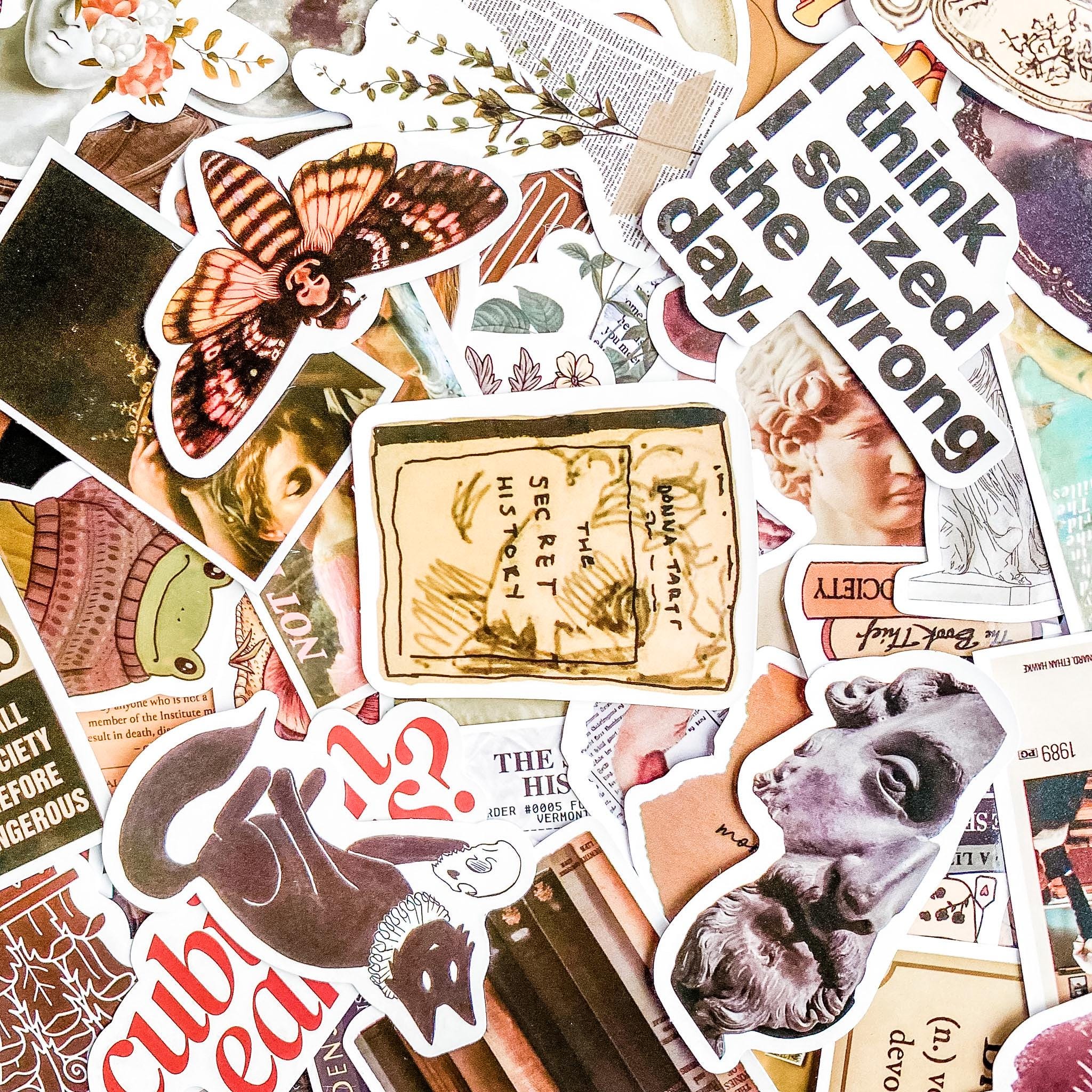 100PCS Vintage Palace Stickers Pack, Antique Royal Collage Stickers ...