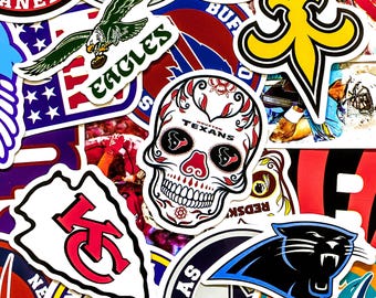 50PCS American Football Graffiti Stickers Pack, Bold Sport aesthetic Stickers, Vibrant Team Style Graphic Stickers for Laptop, Phone Case