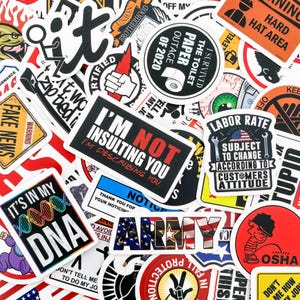 Stickerpakket veiligheidshelm 100 stuks, grappige stickers werk, waterdichte stickers, stickers gereedschapskist en uitrusting, stickers veiligheidshelm