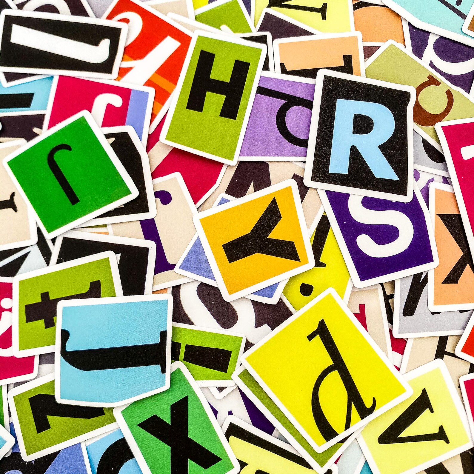 Abc Malt Sticker 100pcs ABC Stickers for Kids, Learning and Educational Stickers ...