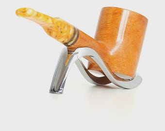 Savinelli Pipa Miele Liscia 311 KS - Poker Semi Curva, liscia color naturale. | New - From the shop!
