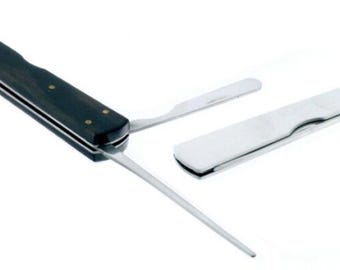 Lubinski Curapipe Classico Superflat in acciaio inox e rivestimento in palissando F15L  | New - From the shop!