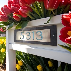 Modern HOUSE NUMBERS Home Address  Plaque