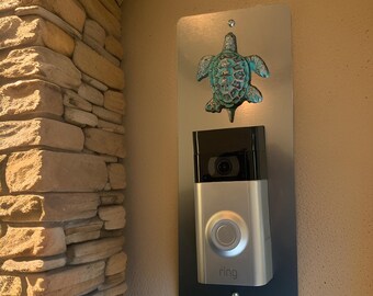 Coastal Sea Turtle  Video Doorbell  Mounting Plate