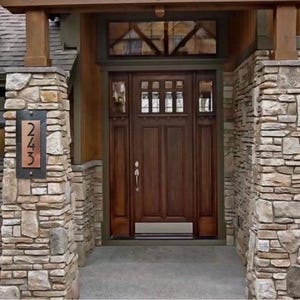 House Numbers, Personalized Gift,   Craftsman Customized Address Plaque