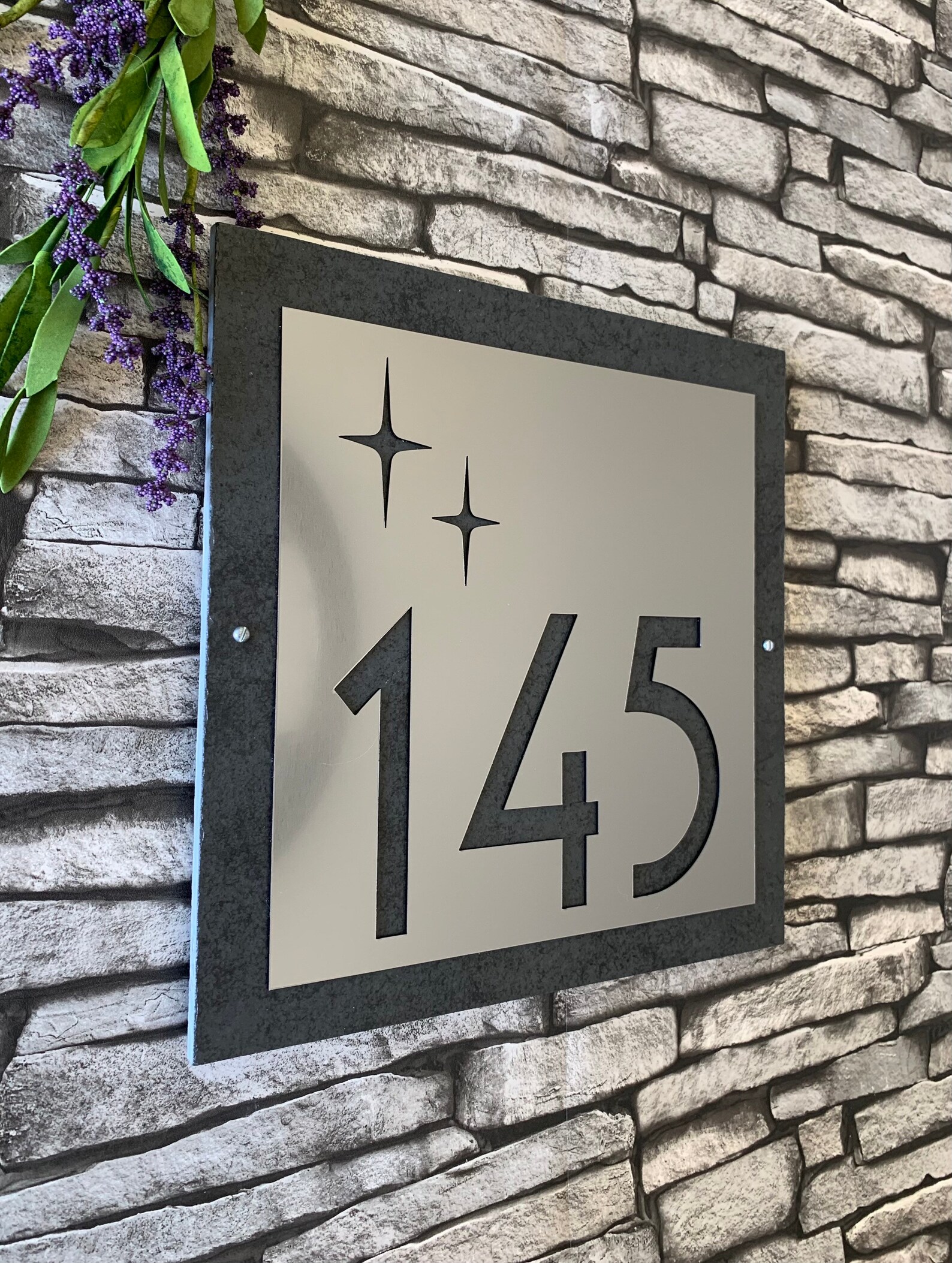 MID CENTURY MODERN House Numbers Personalized Gift Atomic Etsy