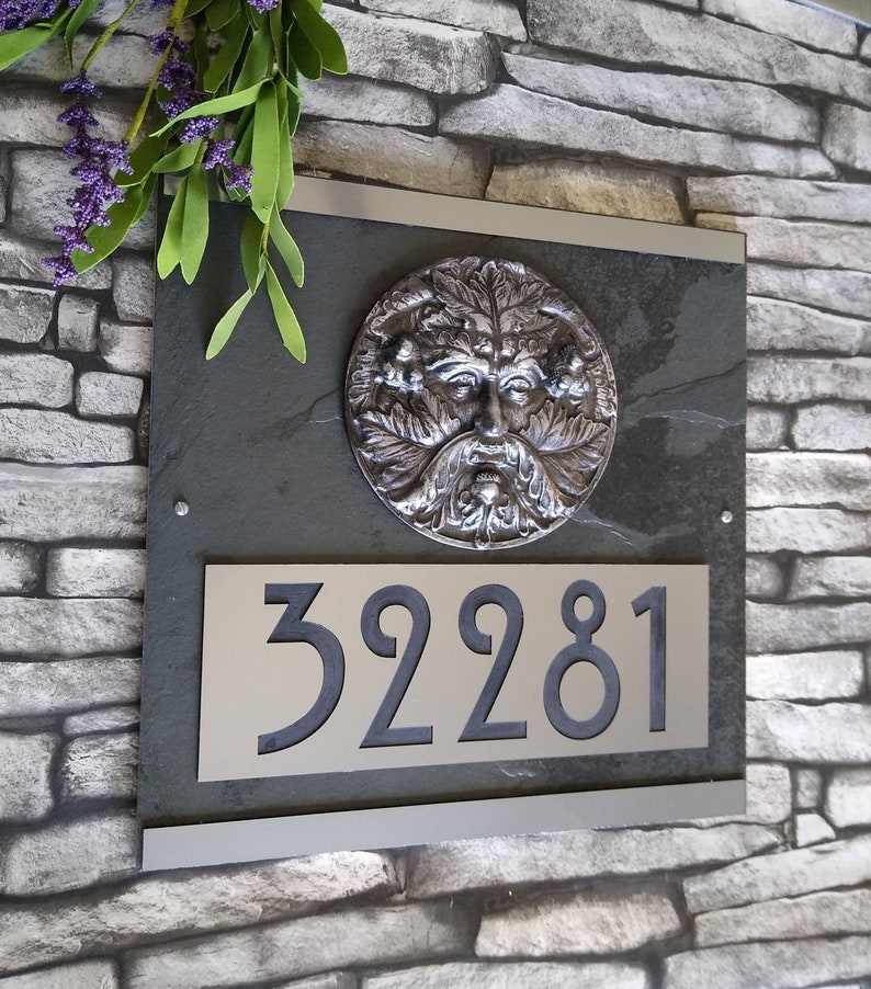 Craftsman Bungalow House Numbers Creenman Address Plaque - Etsy