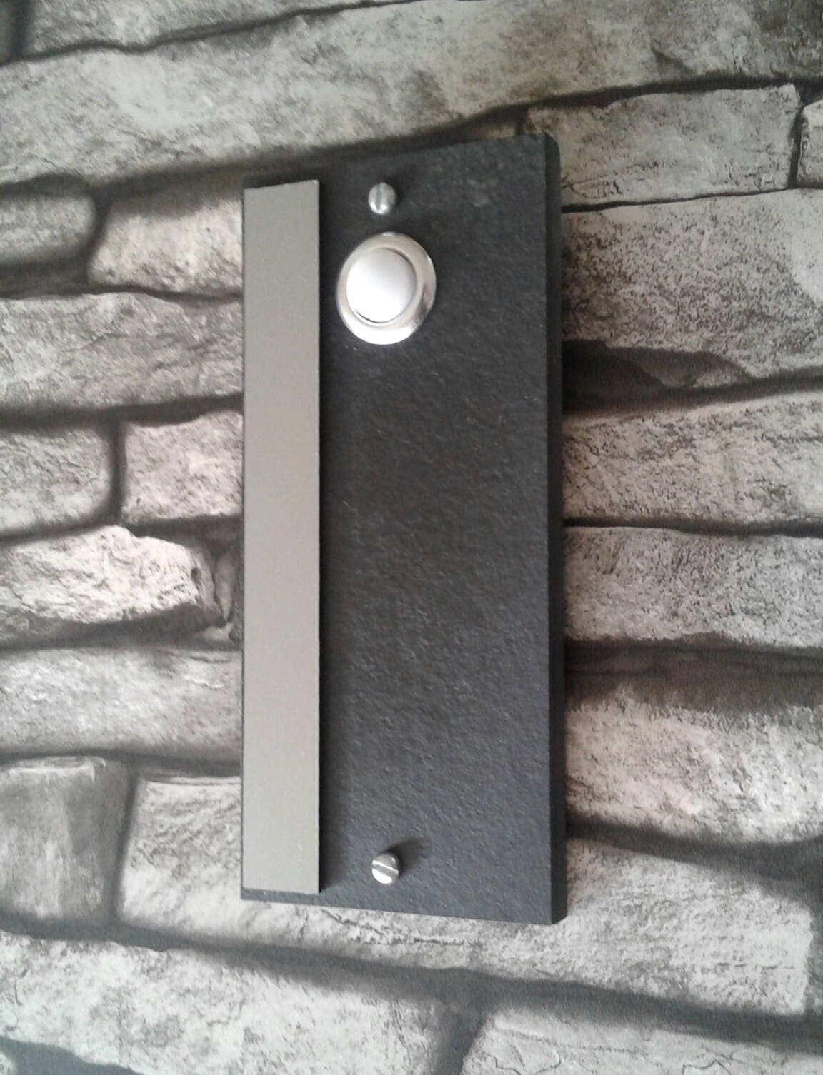Modern Mid Century Minimalist Doorbell Wired Etsy