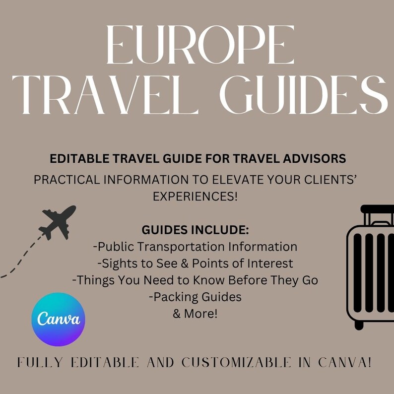 Editable Prague Travel Guide: Customizable Canva Template for Travel Agents Know Before You Go image 3