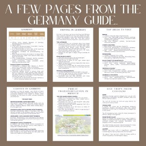 Guía de viaje a Alemania editable para agentes de viajes: plantilla de Canva. Lo que debes saber antes de viajar. imagen 4