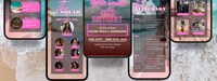 Digital Birthday Weekend Invitation, Animated Travel Itinerary, Rose Gold Miami Vacation Schedule Trip Evite, Editable Planner Template