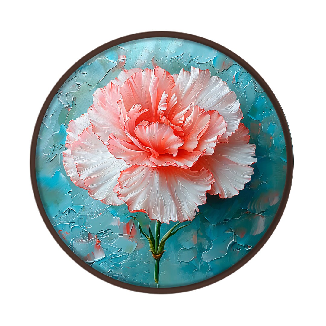 Daylilies, Round Art, Circular Flower Art, Flower Print, Round Print ...