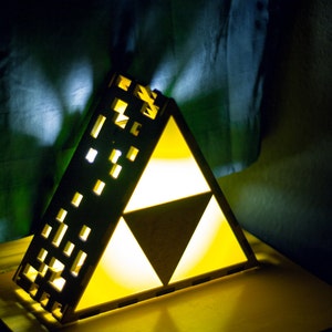 Zelda Triforce Lamp Original Hanging or End Table image 3