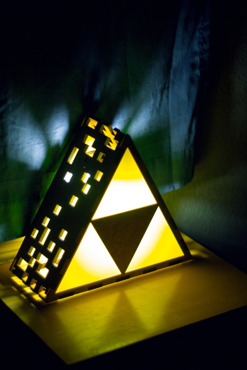 Zelda Triforce Lamp Original Hanging or End Table image 3