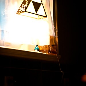 Zelda Triforce Lamp MINI Hanging or End Table image 4