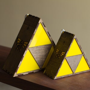 Zelda Triforce Lamp MINI HYRULE LOGO image 1