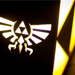 Zelda Triforce Lamp MINI HYRULE LOGO image 2