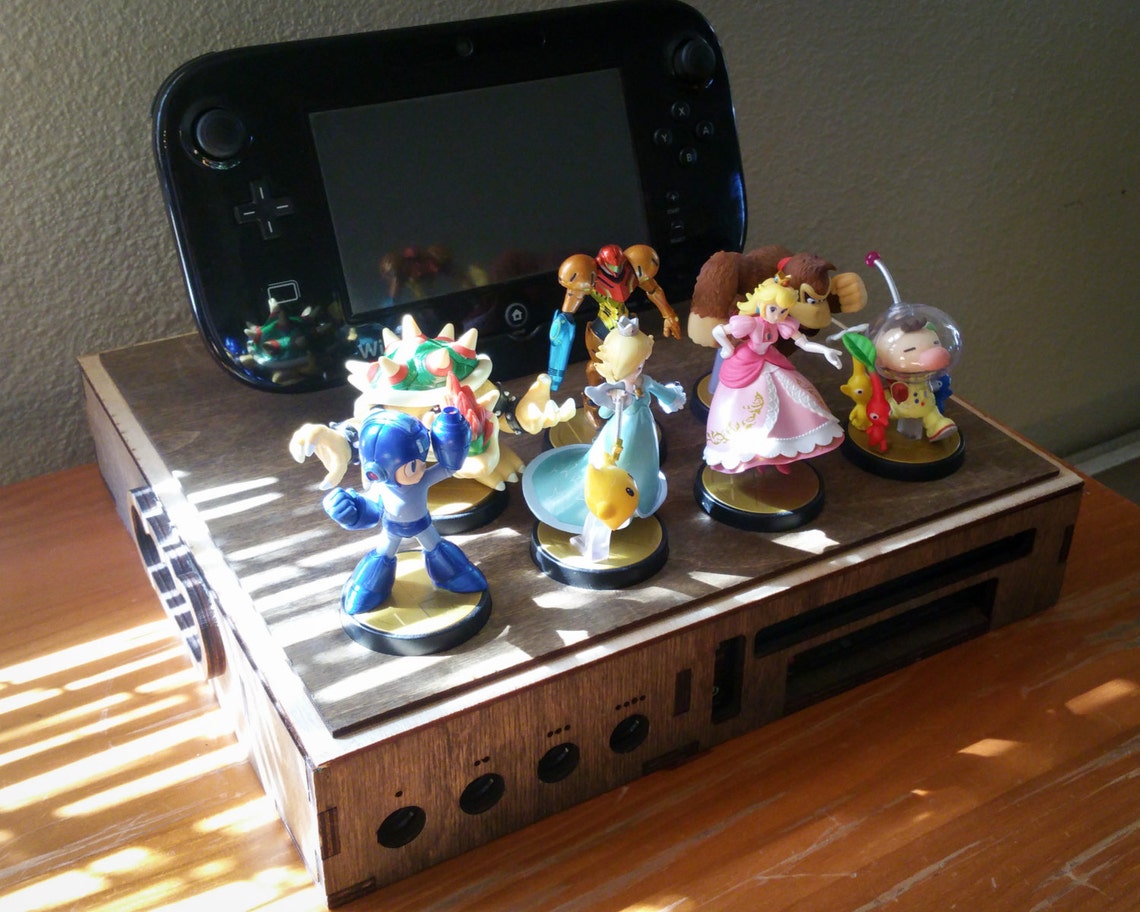 Wooden Nintendo Wii U Console Case Etsy