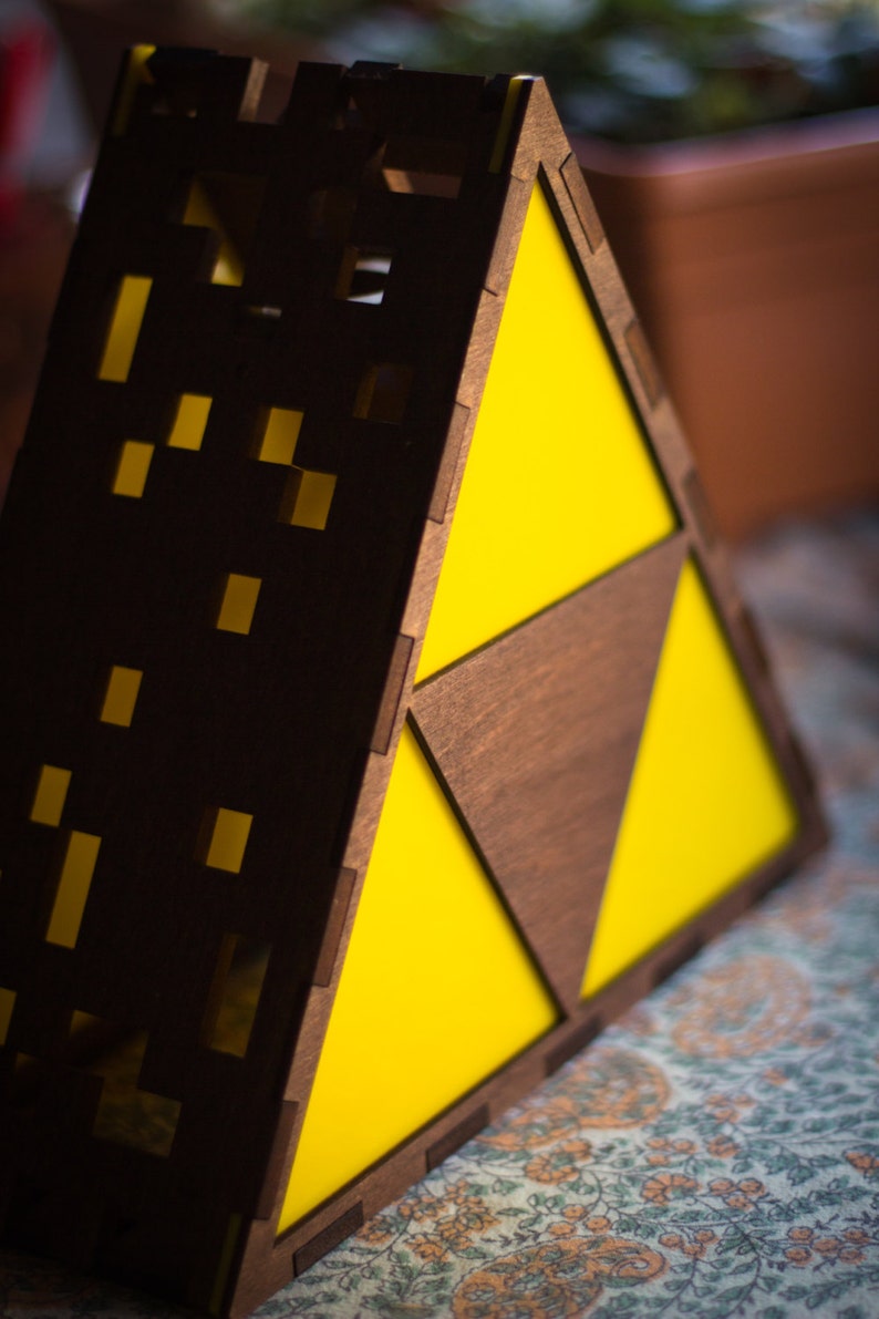 Zelda Triforce Lamp Original Hanging or End Table image 2